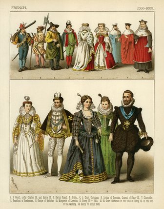 Wikioo.org - Encyklopedia Sztuk Pięknych - Malarstwo, Grafika Albert Kretschmer - French Costume -