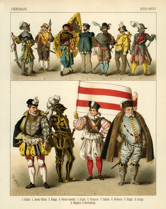 Wikioo.org - The Encyclopedia of Fine Arts - Painting, Artwork by Albert Kretschmer - German Costume -