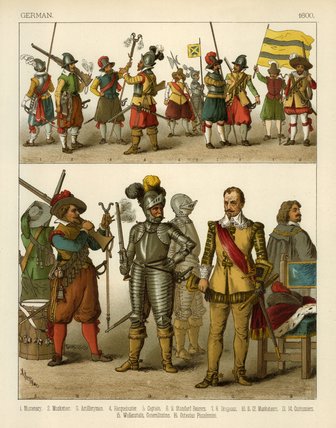 WikiOO.org - Encyclopedia of Fine Arts - Schilderen, Artwork Albert Kretschmer - German Costumes -