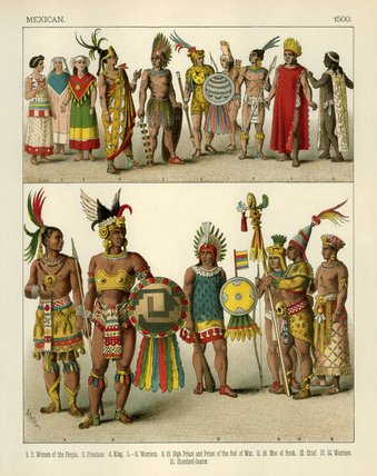 WikiOO.org - Encyclopedia of Fine Arts - Schilderen, Artwork Albert Kretschmer - Mexican Costume