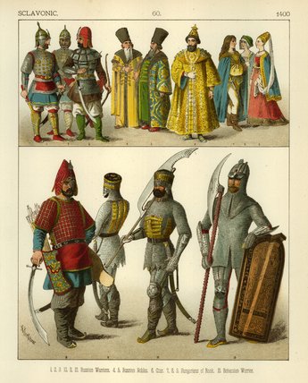 WikiOO.org - Encyclopedia of Fine Arts - Schilderen, Artwork Albert Kretschmer - Sclavonic Costume