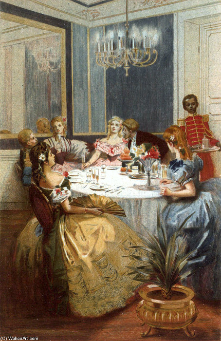 Wikioo.org – L'Encyclopédie des Beaux Arts - Peinture, Oeuvre de Albert Lynch - les parisiennes sous l second empire