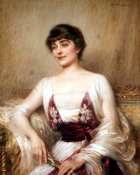 WikiOO.org - Encyclopedia of Fine Arts - Maalaus, taideteos Albert Lynch - Portrait Of A Countess -