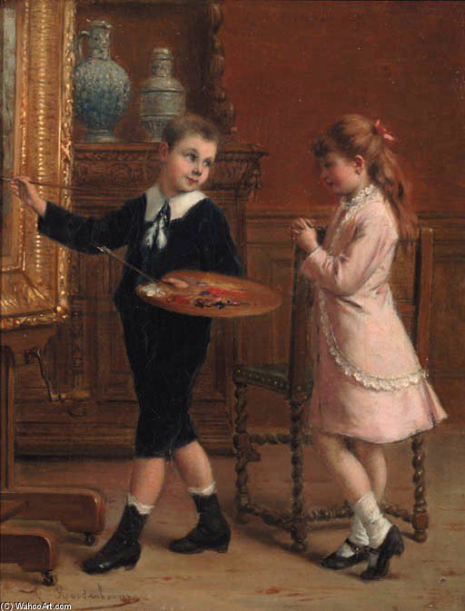 Wikioo.org - Bách khoa toàn thư về mỹ thuật - Vẽ tranh, Tác phẩm nghệ thuật Albert Roosenboom - The Young Artist