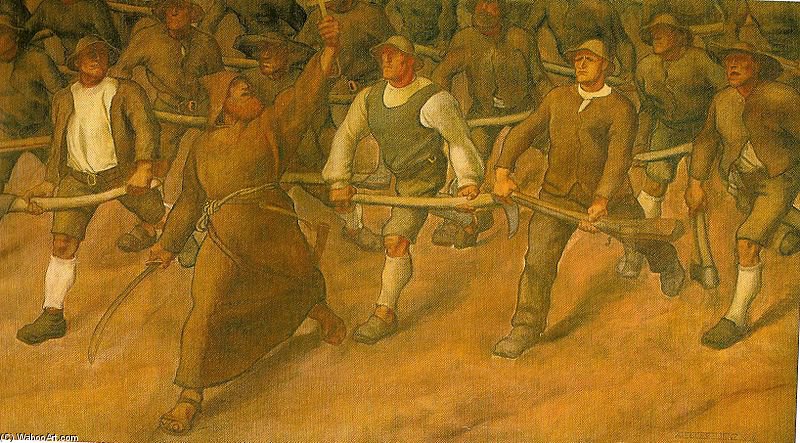 Wikioo.org - The Encyclopedia of Fine Arts - Painting, Artwork by Albin Egger Lienz - Aspinger Anno Nine