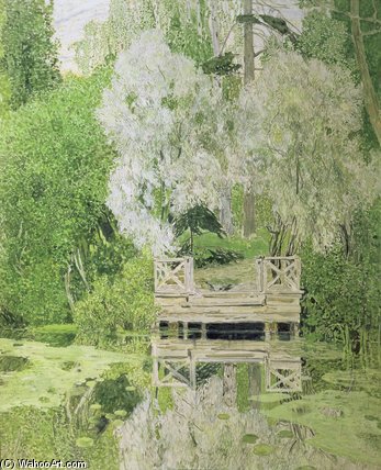 WikiOO.org - Encyclopedia of Fine Arts - Malba, Artwork Aleksandr Jakovlevic Golovin - Silver White Willow