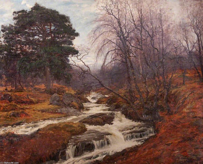 WikiOO.org - Encyclopedia of Fine Arts - Maľba, Artwork Alexander Brownlie Docharty - Caledonian Forest