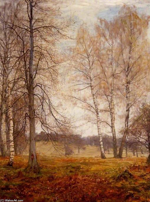 WikiOO.org - Enciclopedia of Fine Arts - Pictura, lucrări de artă Alexander Brownlie Docharty - In The Woods, Early Spring