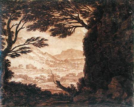 Wikioo.org - สารานุกรมวิจิตรศิลป์ - จิตรกรรม Alexander Cozens - Classical Landscape