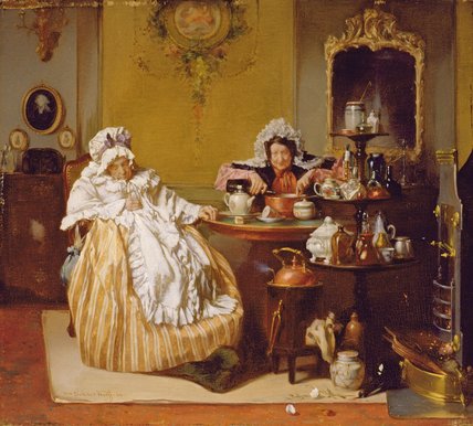 WikiOO.org - אנציקלופדיה לאמנויות יפות - ציור, יצירות אמנות Alexander Hugo Bakker Korff - High Tea