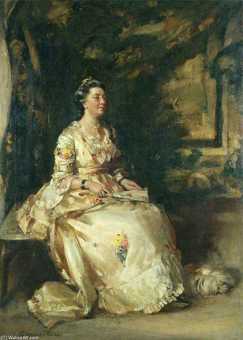 Wikioo.org - The Encyclopedia of Fine Arts - Painting, Artwork by Alexander Ignatius Roche - Lady Reid