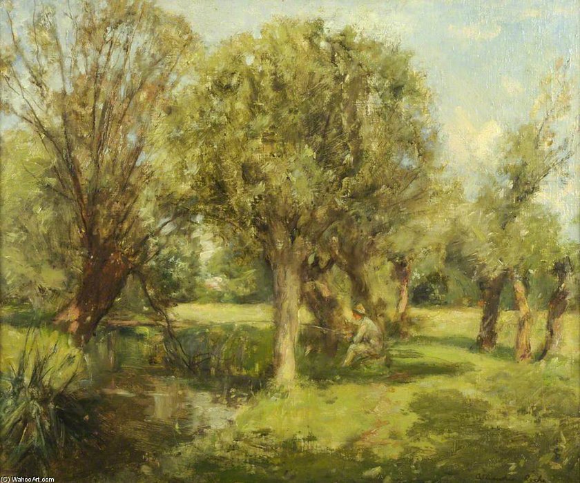 Wikioo.org - The Encyclopedia of Fine Arts - Painting, Artwork by Alexander Ignatius Roche - On The River Ouse