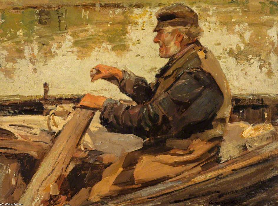 WikiOO.org - Encyclopedia of Fine Arts - Festés, Grafika Alexander Ignatius Roche - The Old Fisherman