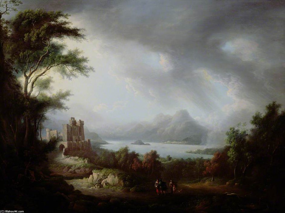 Wikioo.org – L'Enciclopedia delle Belle Arti - Pittura, Opere di Alexander Nasmyth - Un Stormy Highland scena
