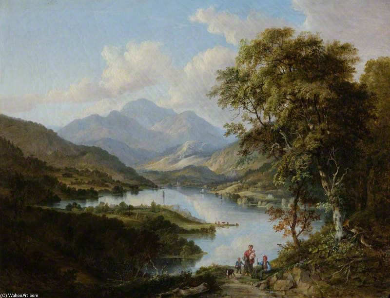Wikioo.org - The Encyclopedia of Fine Arts - Painting, Artwork by Alexander Nasmyth - Loch Katrine