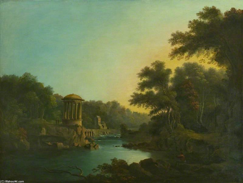 Wikioo.org - The Encyclopedia of Fine Arts - Painting, Artwork by Alexander Nasmyth - St Bernard's Well And The Water Of Leith