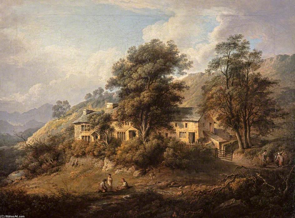 Wikioo.org - The Encyclopedia of Fine Arts - Painting, Artwork by Alexander Nasmyth - The Old Cottage At Elery In Westmoreland