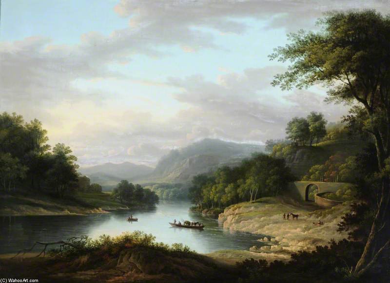 Wikioo.org - The Encyclopedia of Fine Arts - Painting, Artwork by Alexander Nasmyth - The Pass Of Achray
