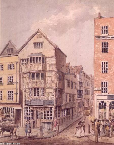 WikiOO.org - Encyclopedia of Fine Arts - Maalaus, taideteos Alexander William - Corner Of Fleet Street And Chancery Lane