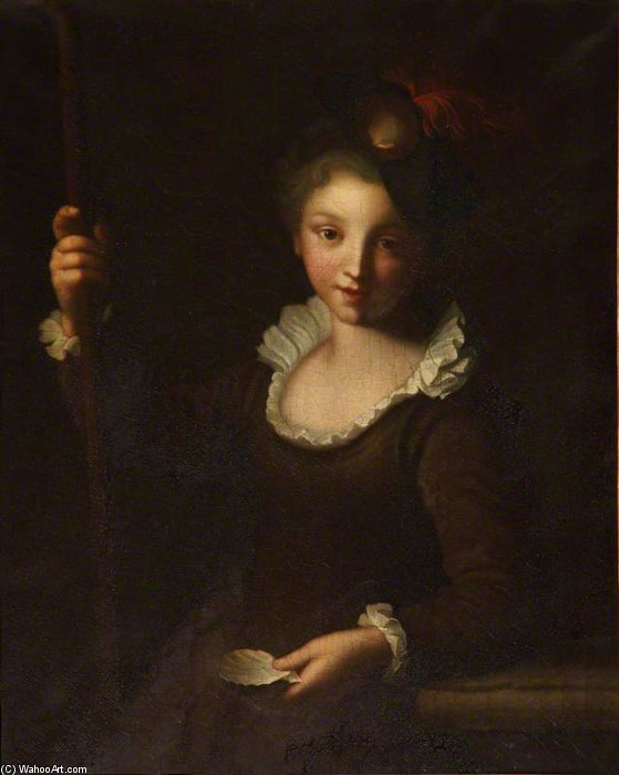 WikiOO.org - Encyclopedia of Fine Arts - Maalaus, taideteos Alexis Grimou - Young Pilgrim Girl