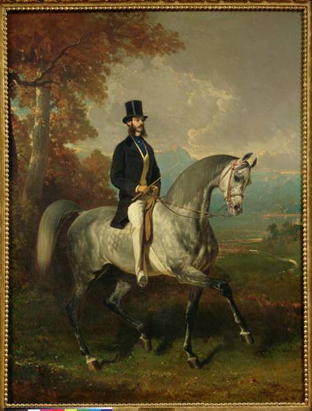 Wikioo.org - The Encyclopedia of Fine Arts - Painting, Artwork by Alfred De Dreux - Count Alfred De Montgomery