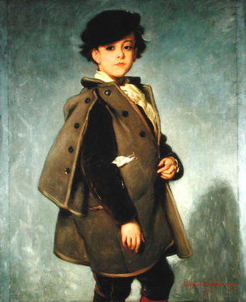 Wikioo.org - The Encyclopedia of Fine Arts - Painting, Artwork by Alfred Dehodencq - Edmond Dehodencq Wearing An Inverness Cape