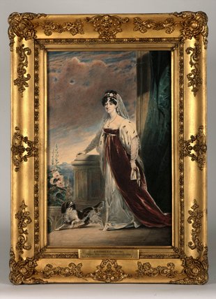 Wikioo.org - The Encyclopedia of Fine Arts - Painting, Artwork by Alfred Edward Chalon - Portrait Of Lady Eleanor Egerton, C.1820