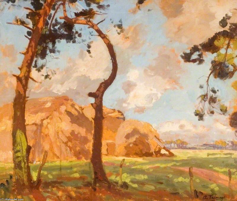 Wikioo.org - The Encyclopedia of Fine Arts - Painting, Artwork by Algernon Talmage - Hampshire Countryside
