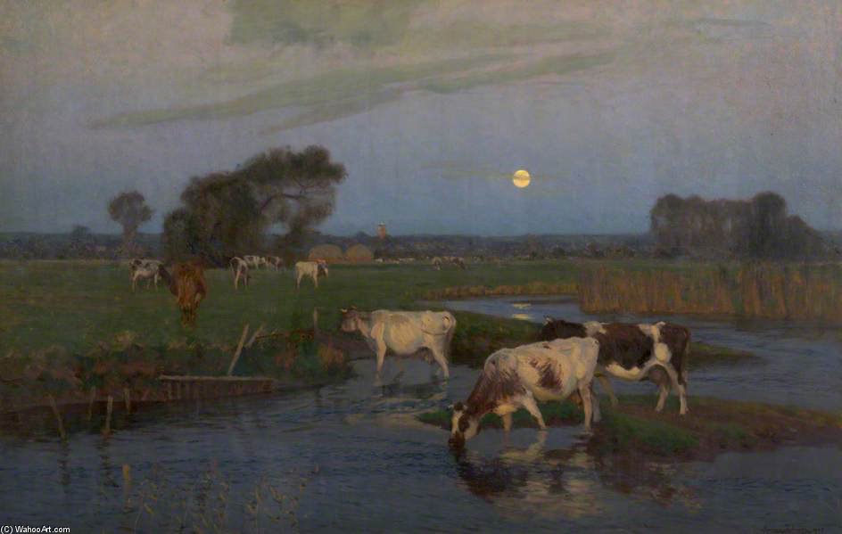 Wikioo.org - The Encyclopedia of Fine Arts - Painting, Artwork by Algernon Talmage - The Ford