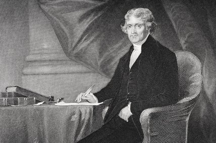 WikiOO.org - Enciklopedija dailės - Tapyba, meno kuriniai Alonzo Chappel - Portrait Of Thomas Jefferson -