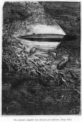 WikiOO.org - Encyclopedia of Fine Arts - Maľba, Artwork Alphonse Marie Adolphe De Neuville - Leagues Under The Sea -