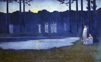 Wikioo.org - The Encyclopedia of Fine Arts - Painting, Artwork by Alphonse Osbert - The Songs Of The Night