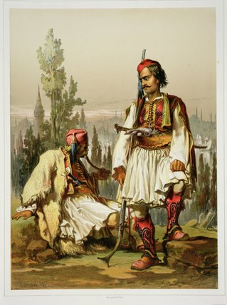 Wikioo.org – L'Enciclopedia delle Belle Arti - Pittura, Opere di Amadeo Preziosi - Albanesi, Mercenaries nell esercito ottomano,