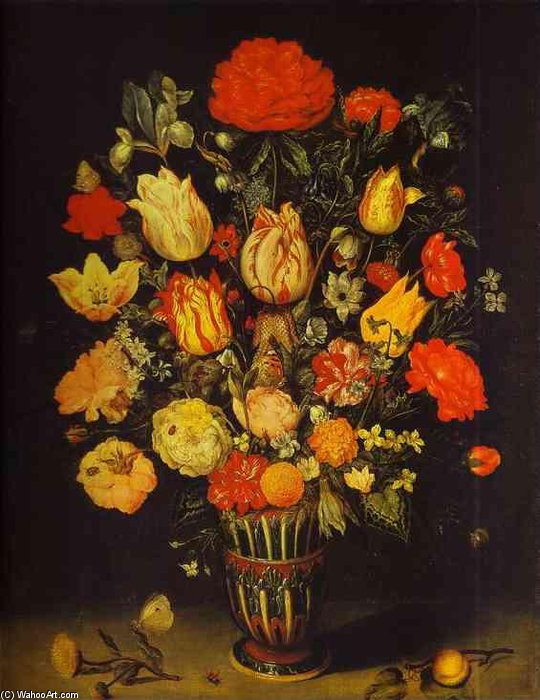 WikiOO.org - Encyclopedia of Fine Arts - Lukisan, Artwork Ambrosius Bosschaert The Younger - Still-life Of Flowers