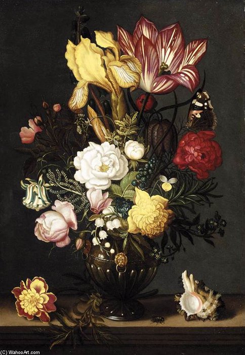 WikiOO.org - אנציקלופדיה לאמנויות יפות - ציור, יצירות אמנות Ambrosius Bosschaert The Younger - Still-life