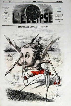 WikiOO.org - Enciklopedija dailės - Tapyba, meno kuriniai Andre Gill - Portrait Of Hector Berlioz Formerly -