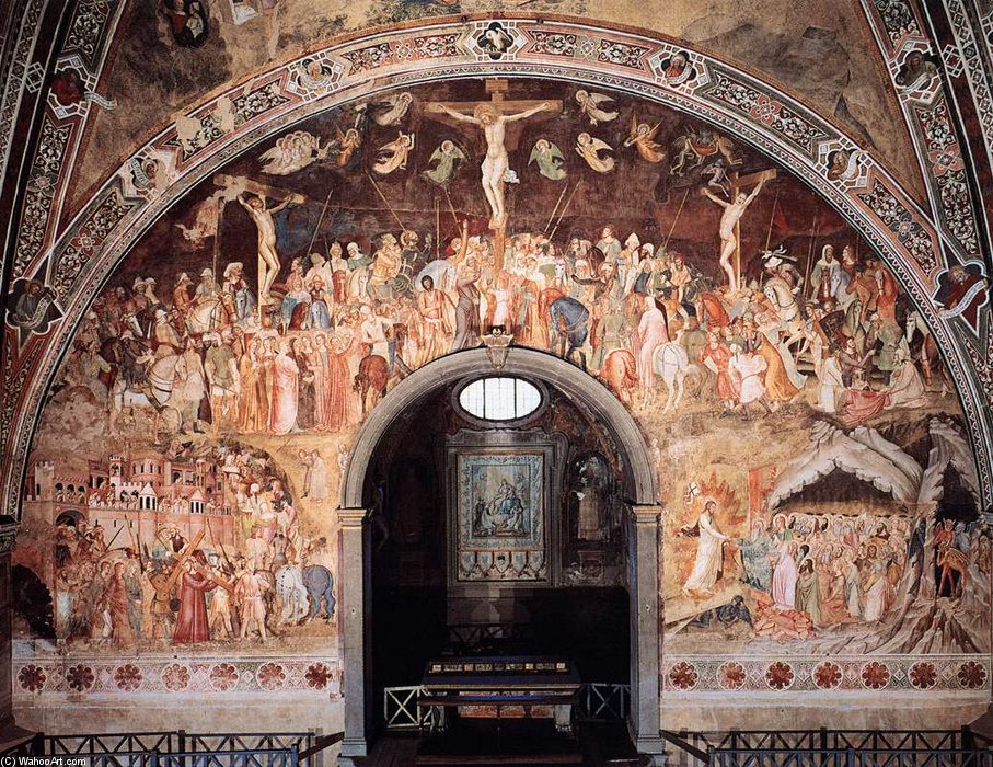 Wikioo.org – L'Encyclopédie des Beaux Arts - Peinture, Oeuvre de Andrea Di Bonaiuto (Andrea Da Firenze) - Crucifixion