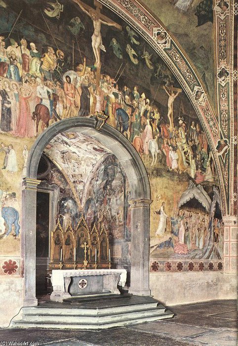 Wikioo.org - The Encyclopedia of Fine Arts - Painting, Artwork by Andrea Di Bonaiuto (Andrea Da Firenze) - Crucifixion_2
