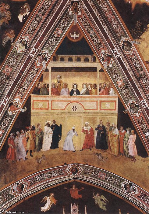 WikiOO.org - Enciclopedia of Fine Arts - Pictura, lucrări de artă Andrea Di Bonaiuto (Andrea Da Firenze) - Descent Of The Holy Spirit