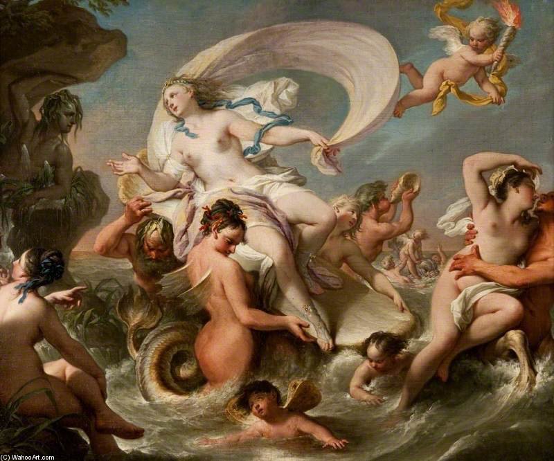 WikiOO.org - 백과 사전 - 회화, 삽화 Andrea Casali - The Triumph Of Galatea