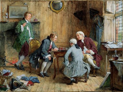 WikiOO.org - Enciclopedia of Fine Arts - Pictura, lucrări de artă Andrew Carrick Gow - Checkmated