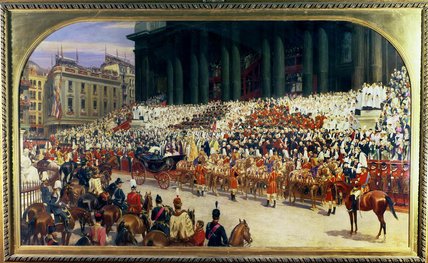 Wikioo.org - The Encyclopedia of Fine Arts - Painting, Artwork by Andrew Carrick Gow - The Queen's Diamond Jubilee