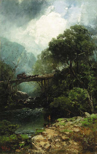 Wikioo.org - สารานุกรมวิจิตรศิลป์ - จิตรกรรม Andrew Melrose - Traveling Through Mount Mansfield