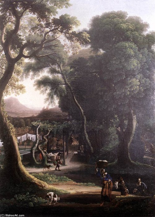WikiOO.org - Enciklopedija dailės - Tapyba, meno kuriniai Angeluccio - Rural Scene