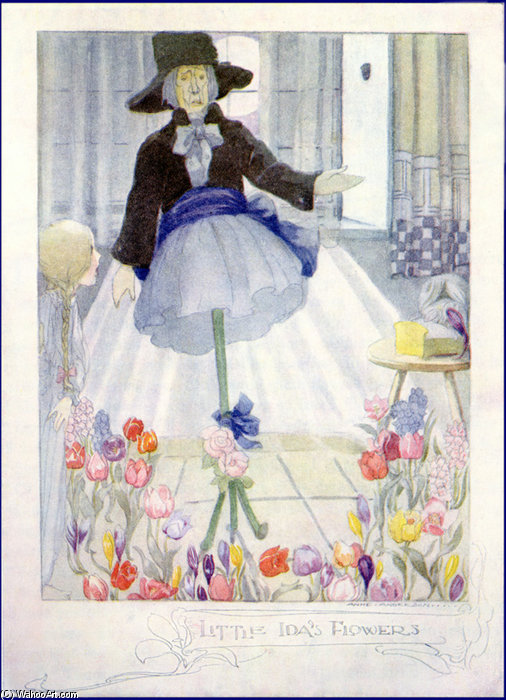 WikiOO.org - Enciclopédia das Belas Artes - Pintura, Arte por Anne Anderson - The Little Ida's Flowers