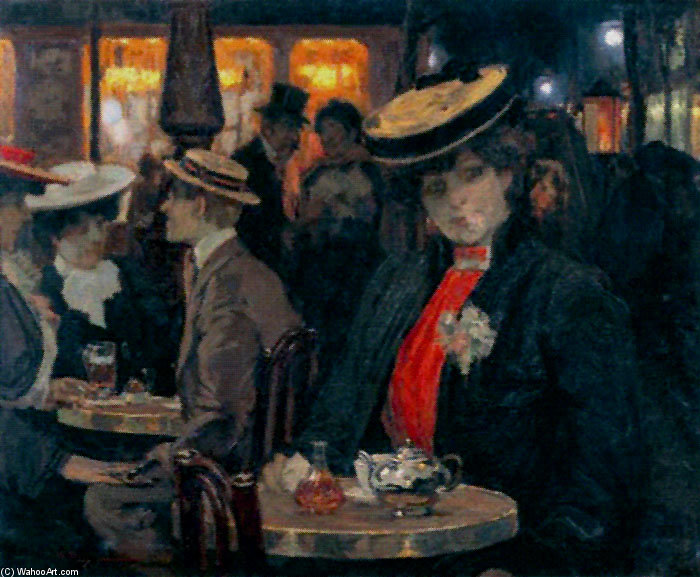 WikiOO.org - Encyclopedia of Fine Arts - Målning, konstverk Anselmo Miguel Nieto - In The Tavern