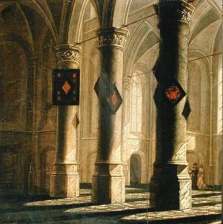 Wikioo.org - The Encyclopedia of Fine Arts - Painting, Artwork by Anthonie De Lorme - Interior Of A Church