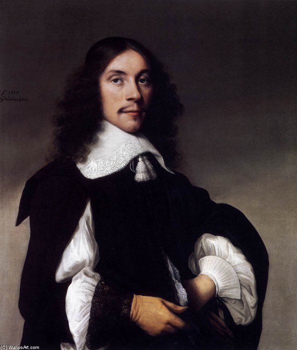 WikiOO.org - Encyclopedia of Fine Arts - Maleri, Artwork Palamedesz Anthonie (Stevaerts) - Portrait Of A Gentlemen