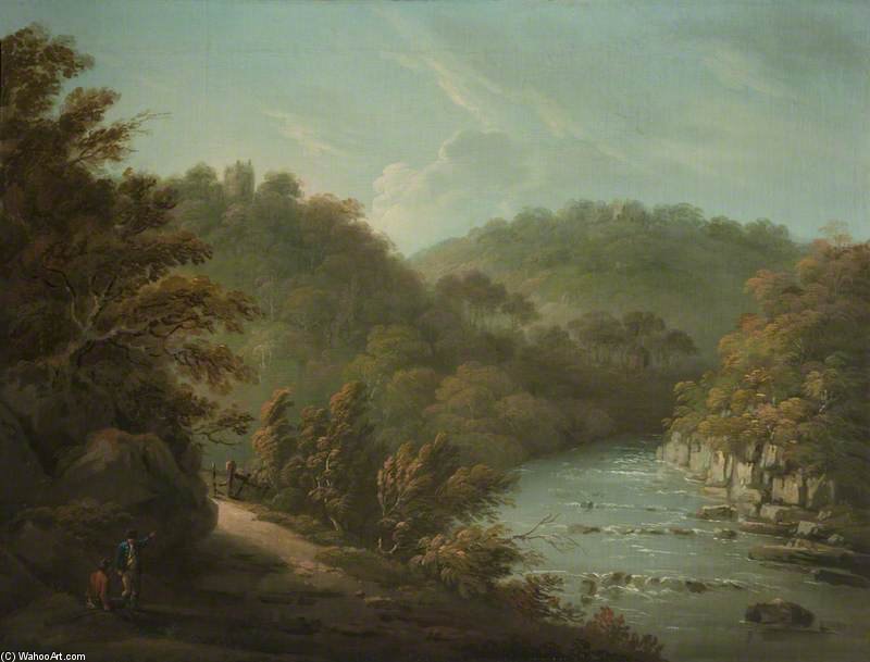 WikiOO.org - Encyclopedia of Fine Arts - Malba, Artwork Anthony Devis - The River Ure At Hackfall, Near Ripon, West Riding Of Yorkshire