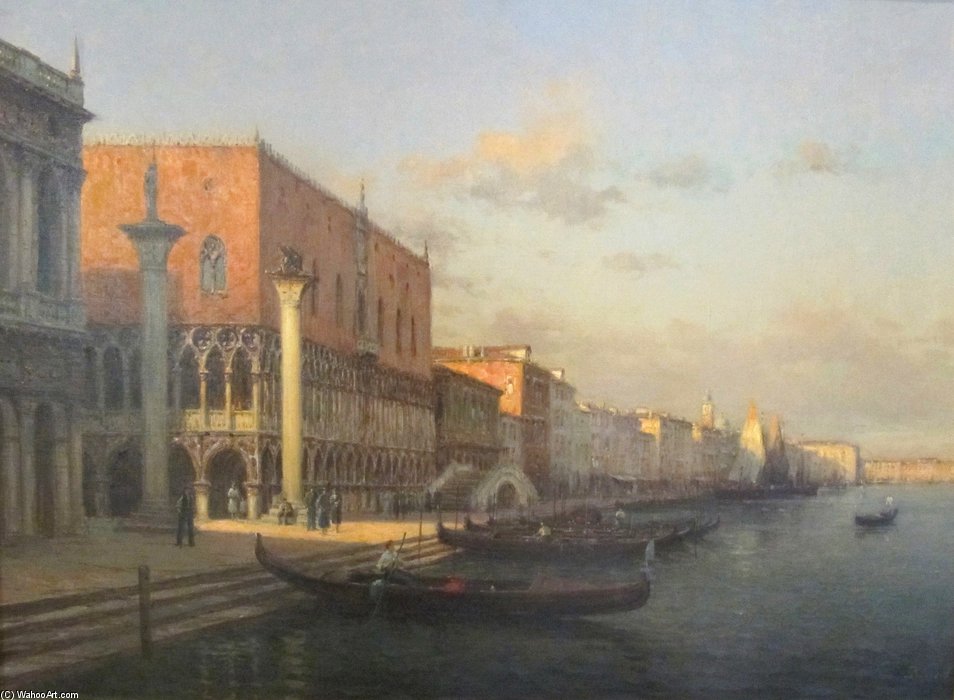 Wikioo.org – La Enciclopedia de las Bellas Artes - Pintura, Obras de arte de Antione Bouvard - San Marcos venecia